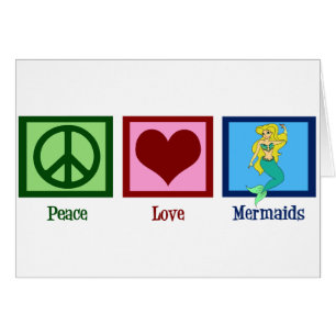 Cartão Sereias do amor da paz