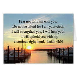 CARTÃO SERENE ISAIAH 41:10 DESIGN DE FOTOGRAFIA DO SOL