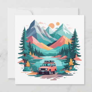 Cartão Serene Paisagem Calma Natureza Tranquila Fora da A