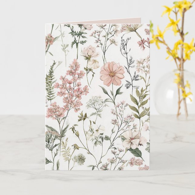 Cartão Serene Petals (Flor Amarela)