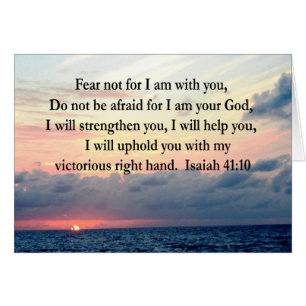 CARTÃO SERENE SUNRISE ISAIAH 41:10