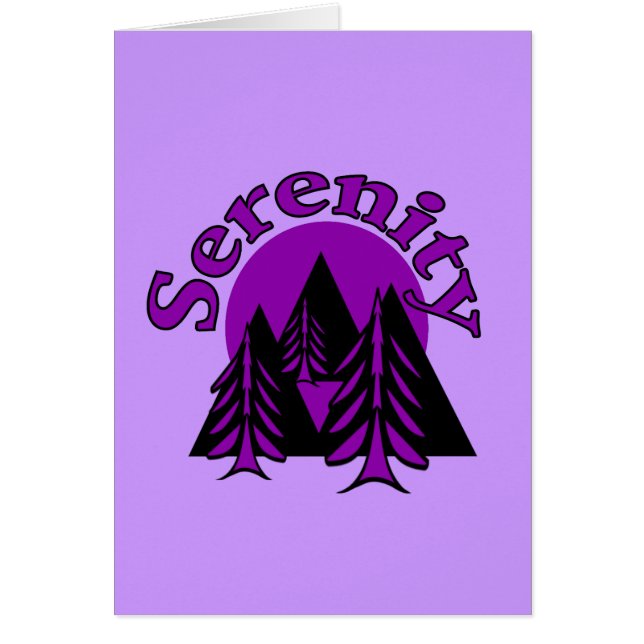 Cartão Serenidade (Frente)