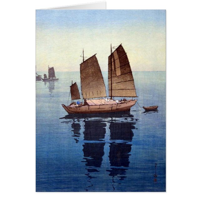 Cartão Serenidade oriental (Frente)