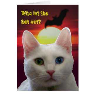 Cartão Serenity Cat & Bat Card — personalizado
