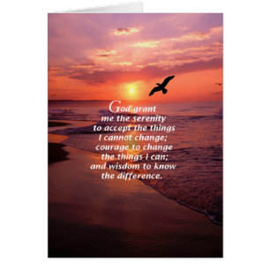 Cartão Serenity Prayer 3