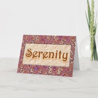 Cartão SERENITY Sober Parabéns Uma placa de recuperação
