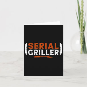Cartão Serial Griller Dia de os pais Funny Griling Bb