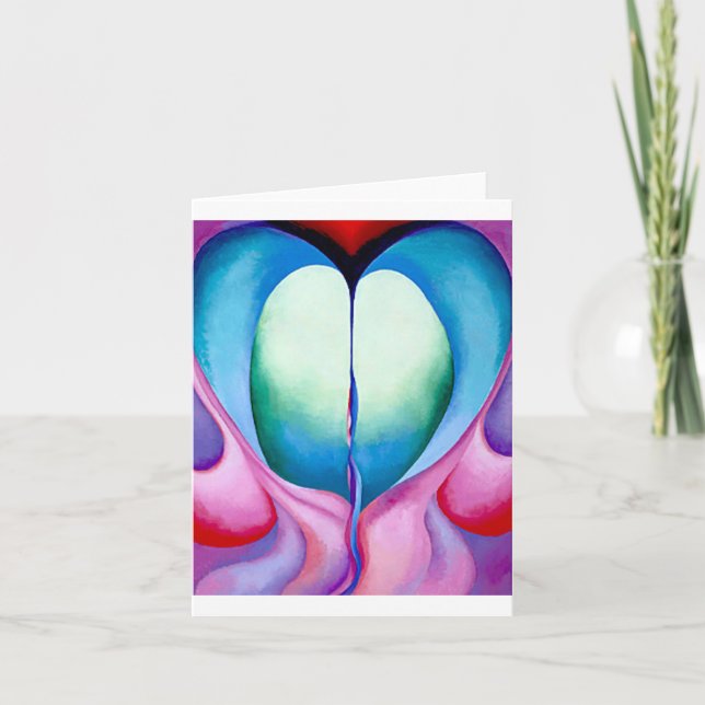 Cartão Série 1, N.º 8, Georgia O'Keeffe, (Frente)