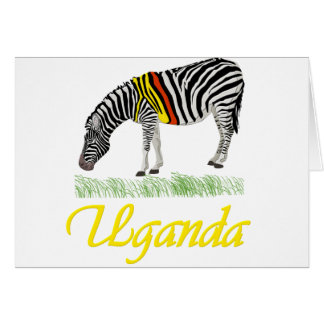 Cartão Série amarela da zebra