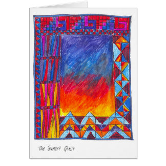 Cartão Série da edredão