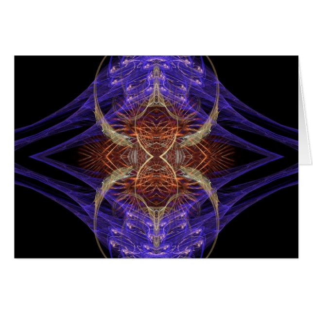 CARTÃO SÉRIE DE ARTE FRACTAL #1 (Frente Horizontal)