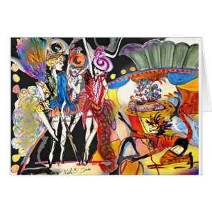 Cartão Série de Deco Cirque do renascimento