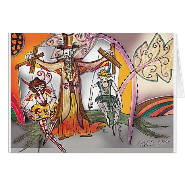 Cartão Série de Deco Cirque do renascimento (Frente Horizontal)