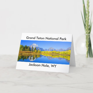 Cartão Série grande 1 do parque nacional de Teton