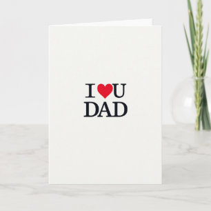 Cartão Serif Eu Amo Você Papai