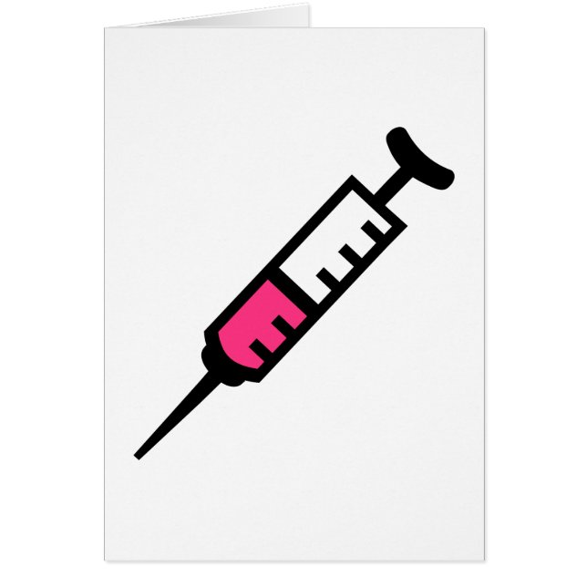 Cartão Seringa da injeção (Frente)