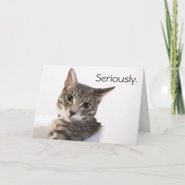 Cartão Sério Buster Birthday (Frente)