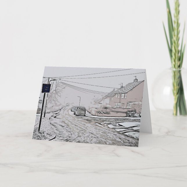 Cartão Serlby Lane, Harthill com Woodall. (Frente)