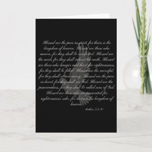 Cartão Sermão da Montanha as Bem-aventuranças Mateus 5_3-