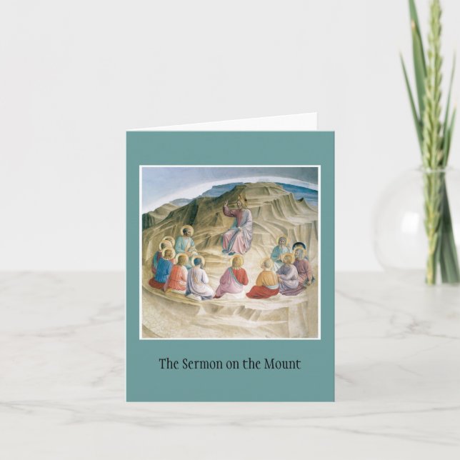 Cartão Sermão no notecard da montagem (Frente)