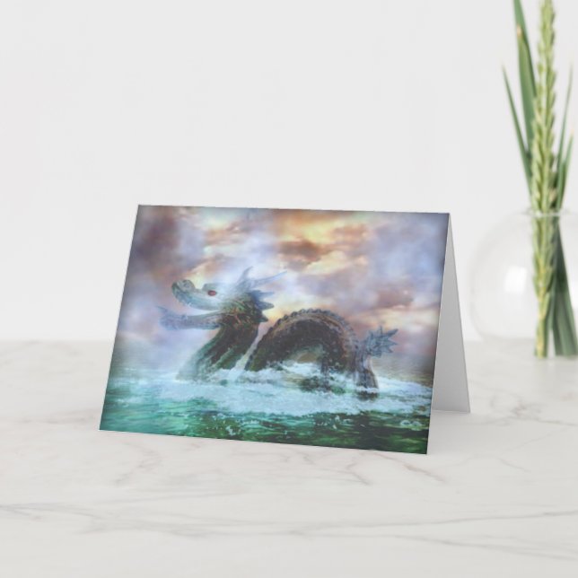 Cartão Serpente de mar (Frente)