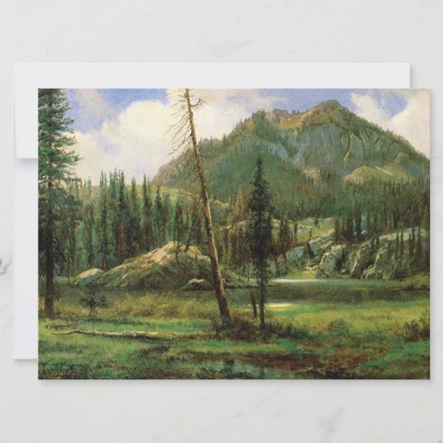 Cartão Serra Nevada (Woodland Americana) (Frente)