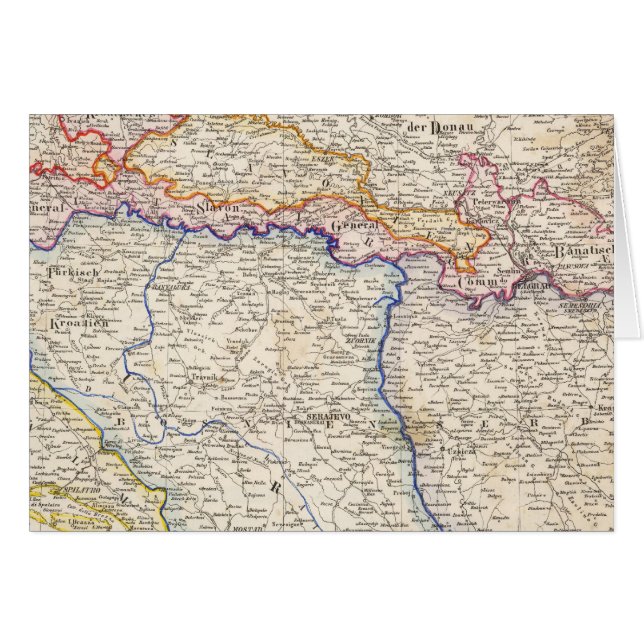 Cartão Sérvia, Bósnia (Frente Horizontal)