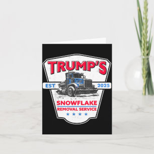 Cartão Serviço de Remoção de Flocos de Neve de Trump Engr