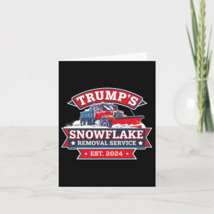 Cartão Serviço de Remoção do Floco de Neve de Natal Trump