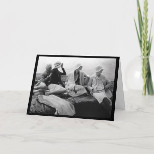 Cartão Sessão de fotos da moda Art Déco Flapper de 1928 d