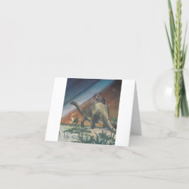 Cartão Sesta do dinossauro -