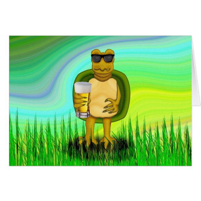 Cartão Sesty Turtle (Frente Horizontal)