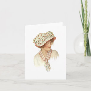 Cartão Set of Vintage Millinery Notecards [4B]