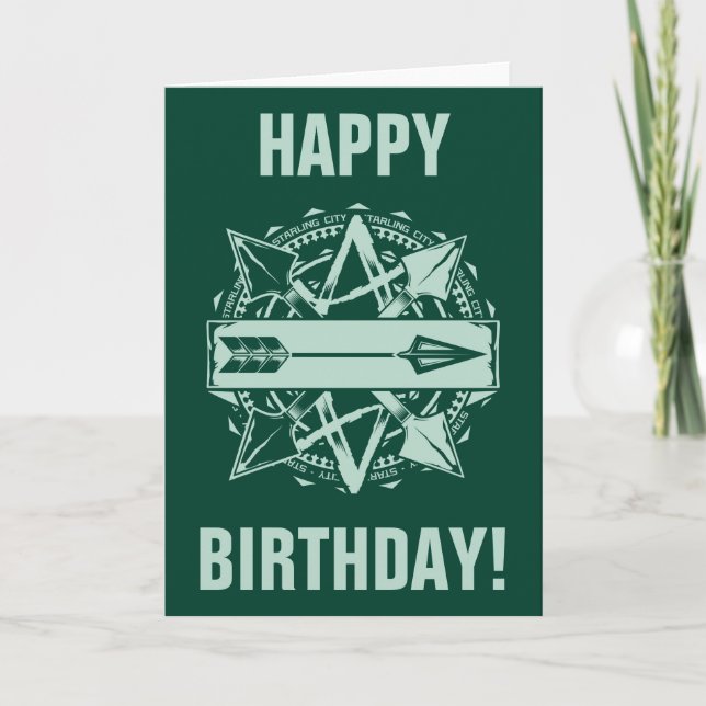 Cartão Seta | Crachá de seta para a cidade de Starling (Frente)