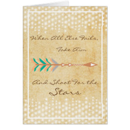 Cartão Setas Tribais Russas de Tendência Personalizadas