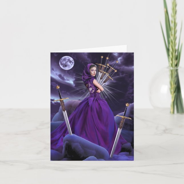 Cartão Sete Espadas (Frente)