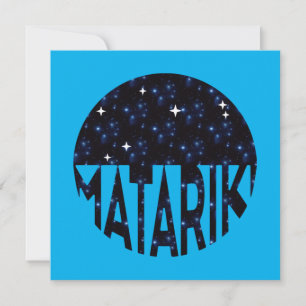 Cartão Sete Irmãs da Nova Zelândia Maori MATARIKI 2b