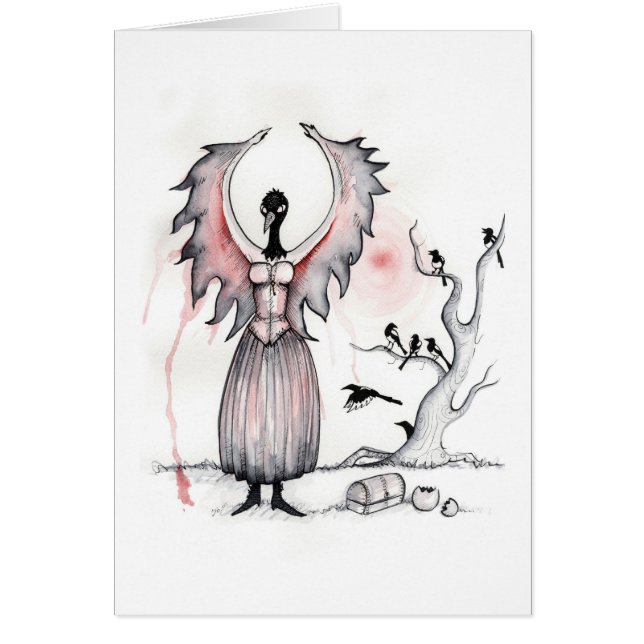 Cartão Sete para um segredo, para ser dito nunca (Frente)