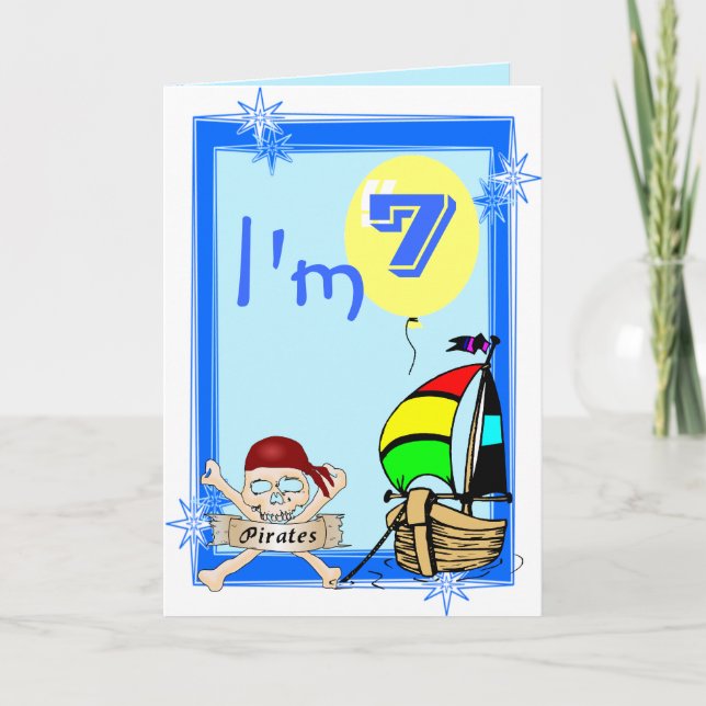 Cartão Sétimo Aniversário (Frente)