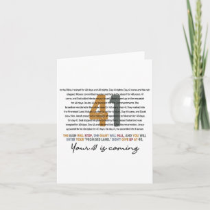 Cartão Seu 41 Está Vindo Deus Faith Christian