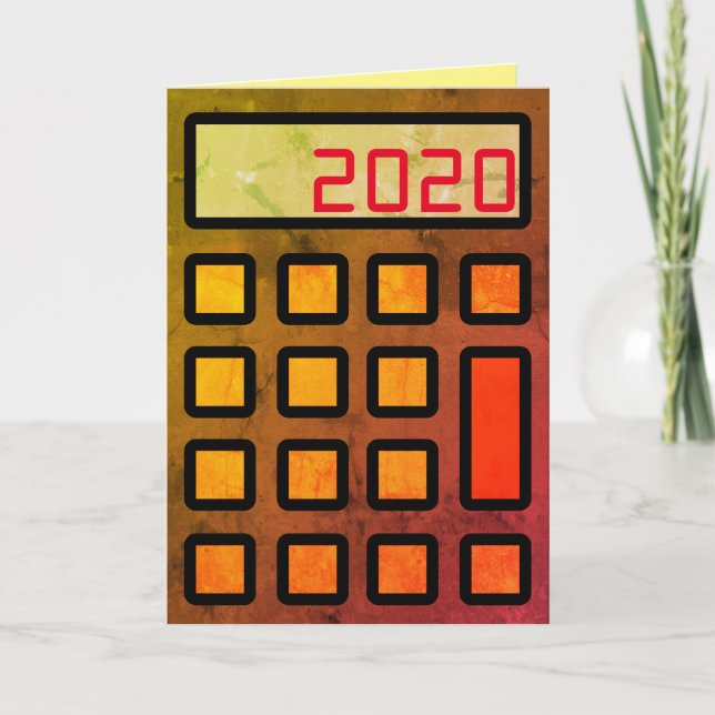 Cartão "Seu contador deseja um Feliz ano novo" (Frente)