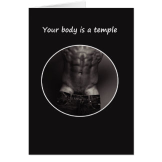 Cartão Seu corpo é um templo
