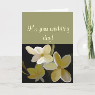 Cartão Seu dia de casamento