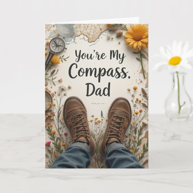 Cartão Seu Dia de os pais de Pai de Passe (Planta pequena)
