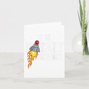 Cartão Seu Jogador de Badminton Gráfico de Ciências em Ra