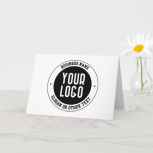 Cartão Seu logotipo ou design de negócios Texto editáve