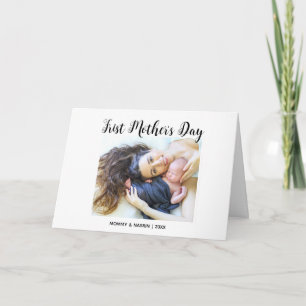 Cartão Seu Primeiro Dia das Mães personalizado foto e cit