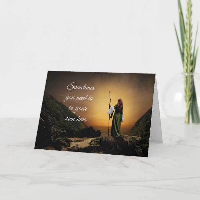 Cartão Seu Próprio Herói (Frente)