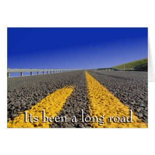 Cartão Seu sido um longo caminho