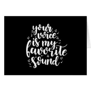CARTÃO SEU *VOICE* É MEU AMOR ANIVERÁRIO DE SOM FAVORITO